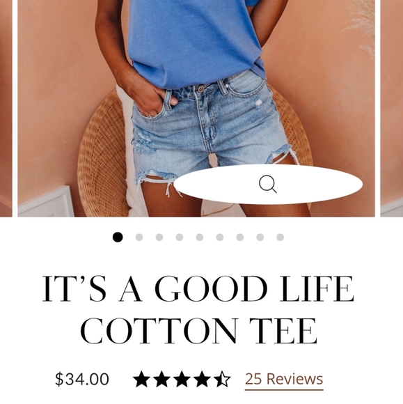 Woman's oversized good life tshirt - Picture 6 of 6